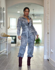 Gray Mechanic Diva Jumpsuit