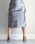 Gray Midi Skirt