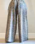 Jungle Wide Leg Leopard Print Pants