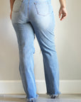Rip the Runway Cross Waist Jeans