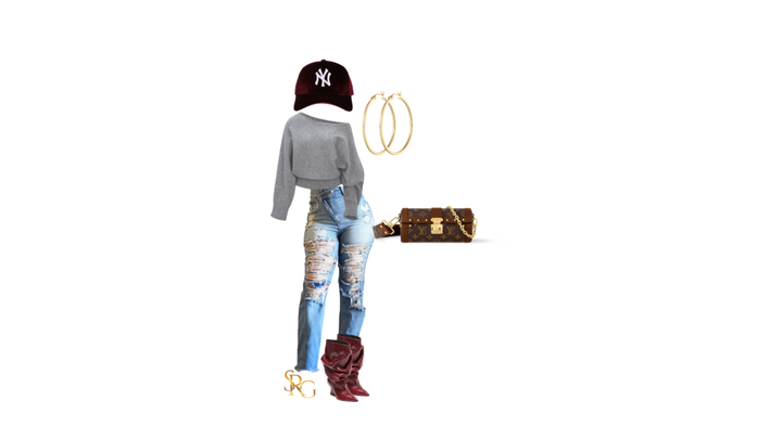 Rip the Runway Cross Waist Jeans