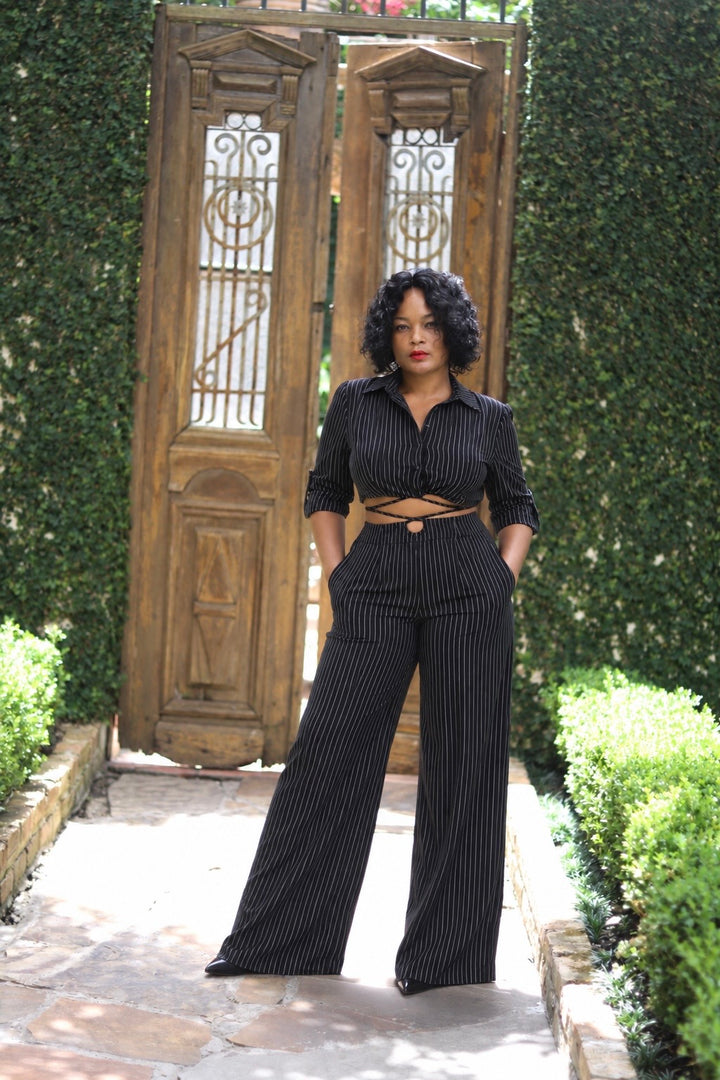 The Pin Stripe Power Play Suit
