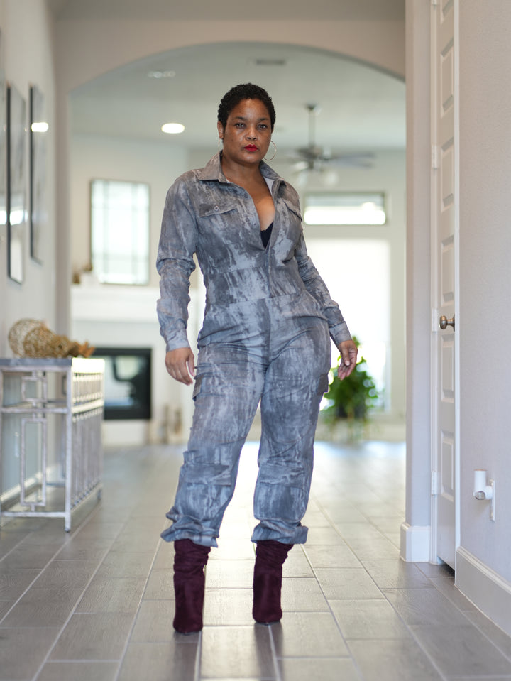 Gray Mechanic Diva Jumpsuit