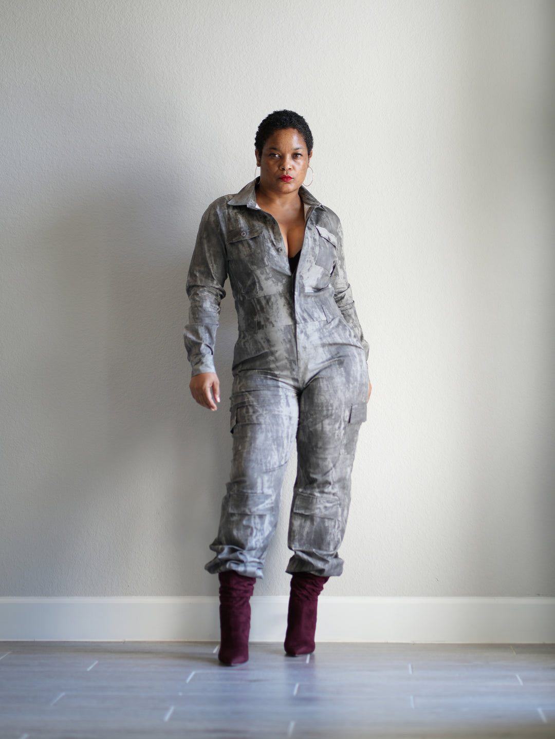 Gray Mechanic Diva Jumpsuit