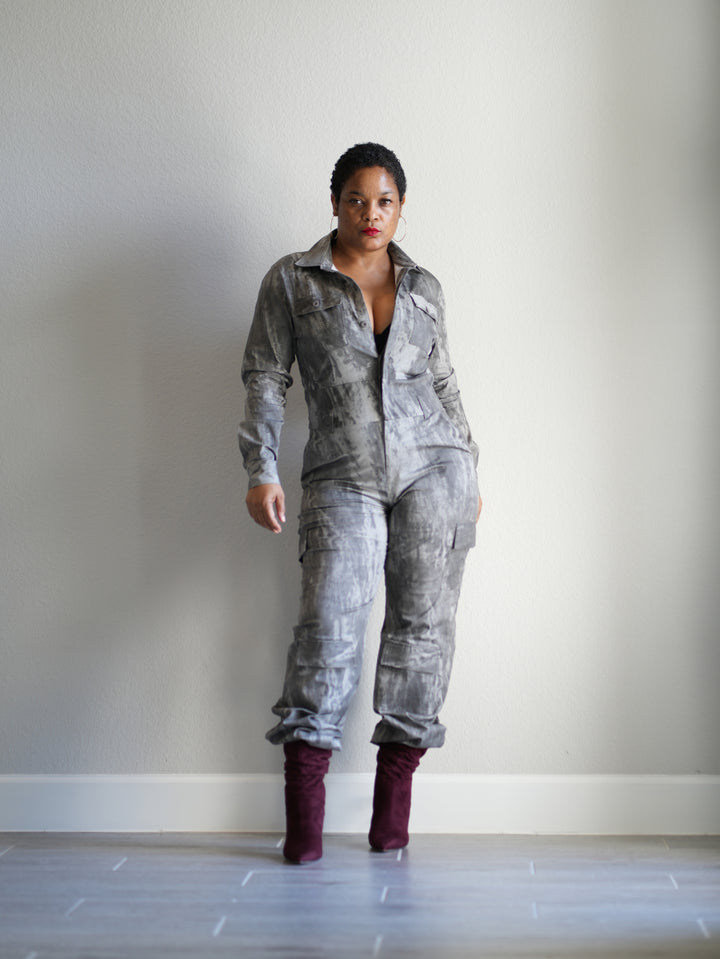 Gray Mechanic Diva Jumpsuit