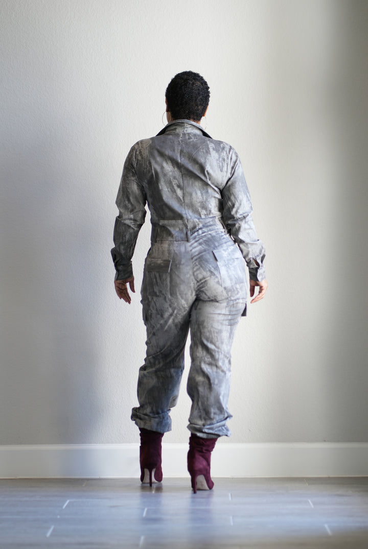 Gray Mechanic Diva Jumpsuit