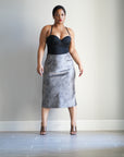 Gray Midi Skirt