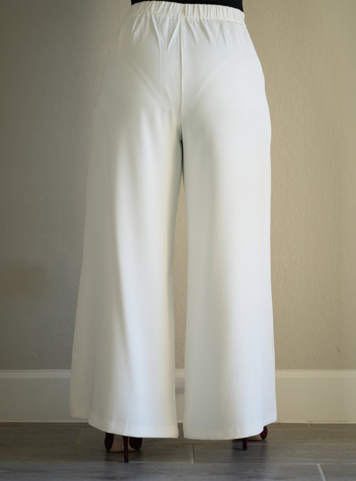 The Lioness Ivory Wide Leg Pants