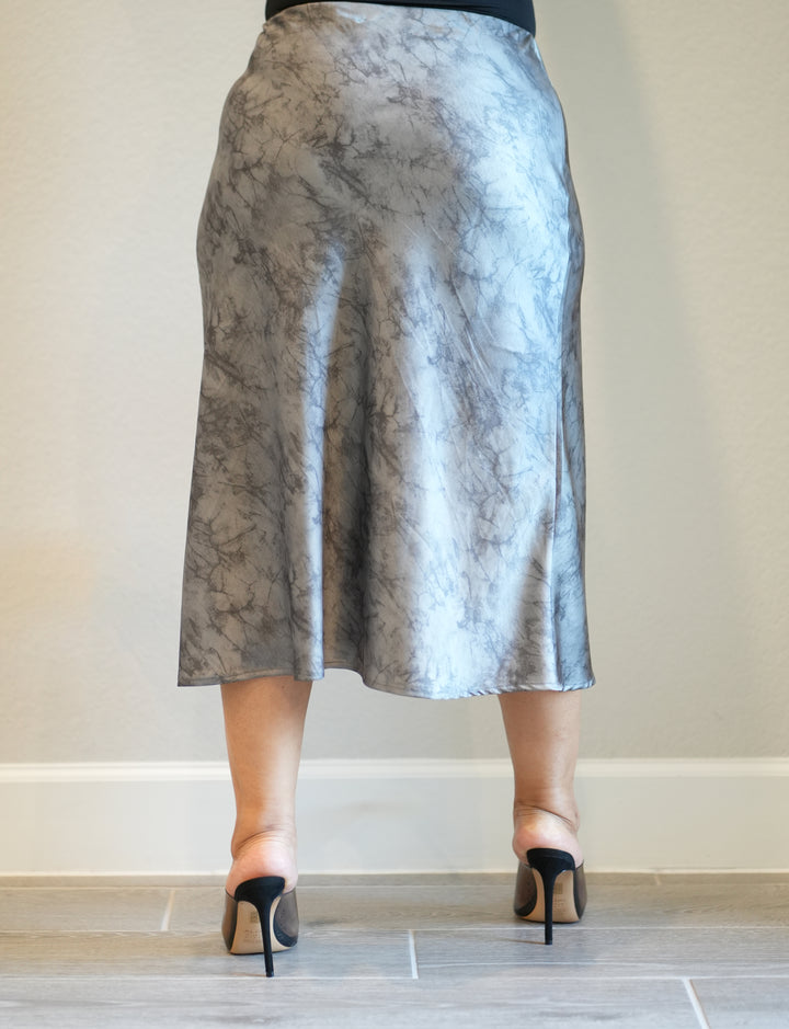 Gray Midi Skirt