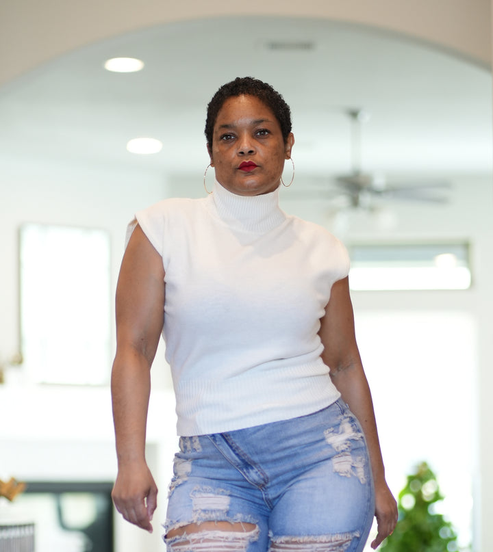 Creme Brulee' Turtle Neck Sweater