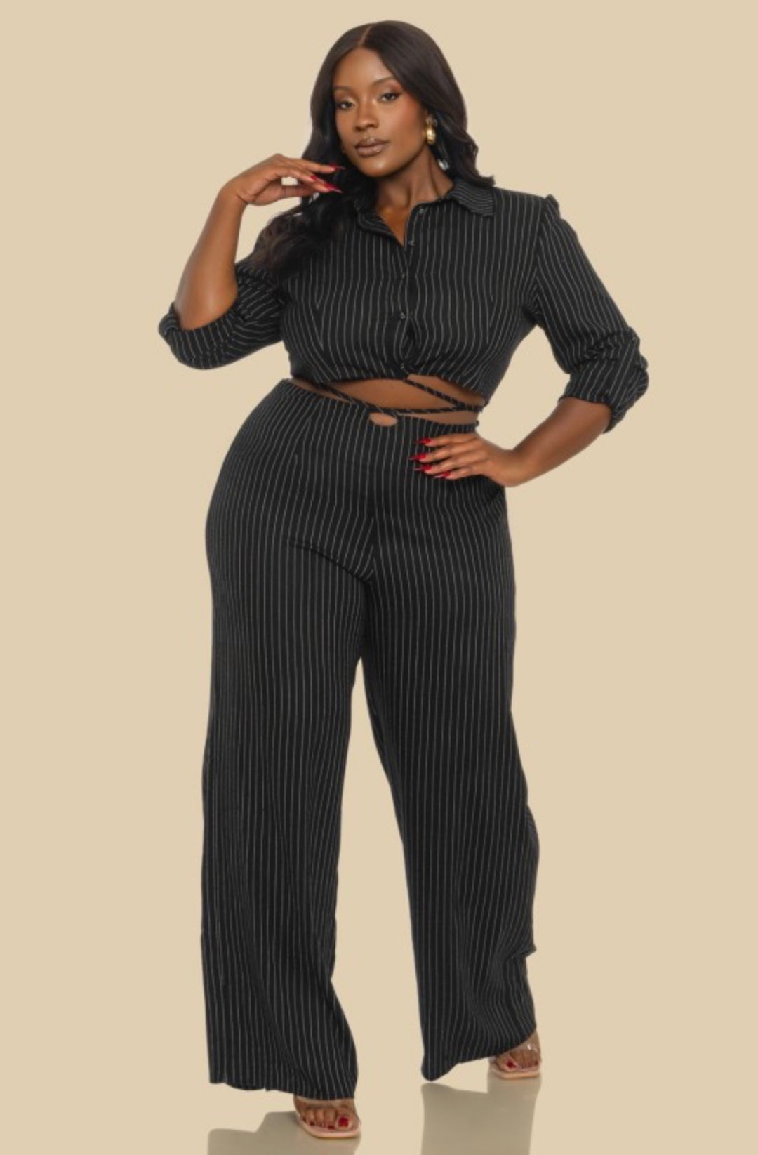 The Pin Stripe Power Play Suit