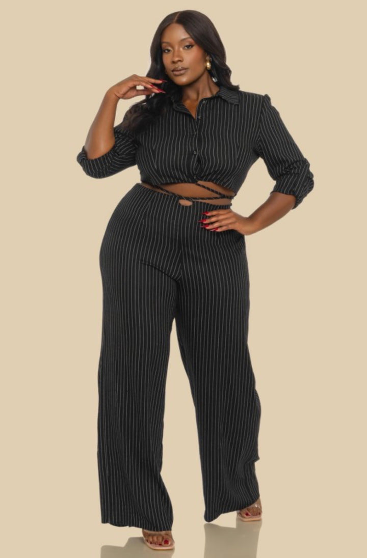 The Pin Stripe Power Play Suit